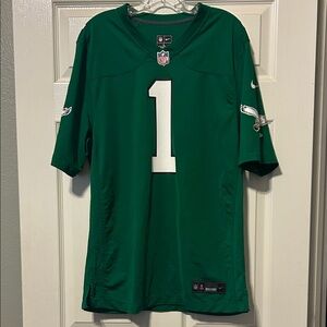Nike men’s Jalen Hurts Kelly green jersey. Large